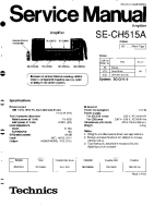 Technics - SECH-515-A - Service manual 